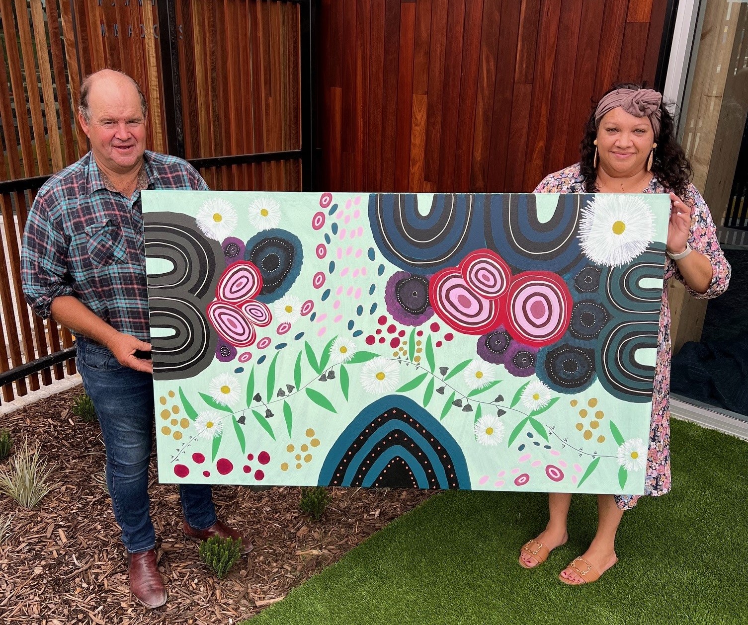 Shire celebrates Indigenous art with mural in new building