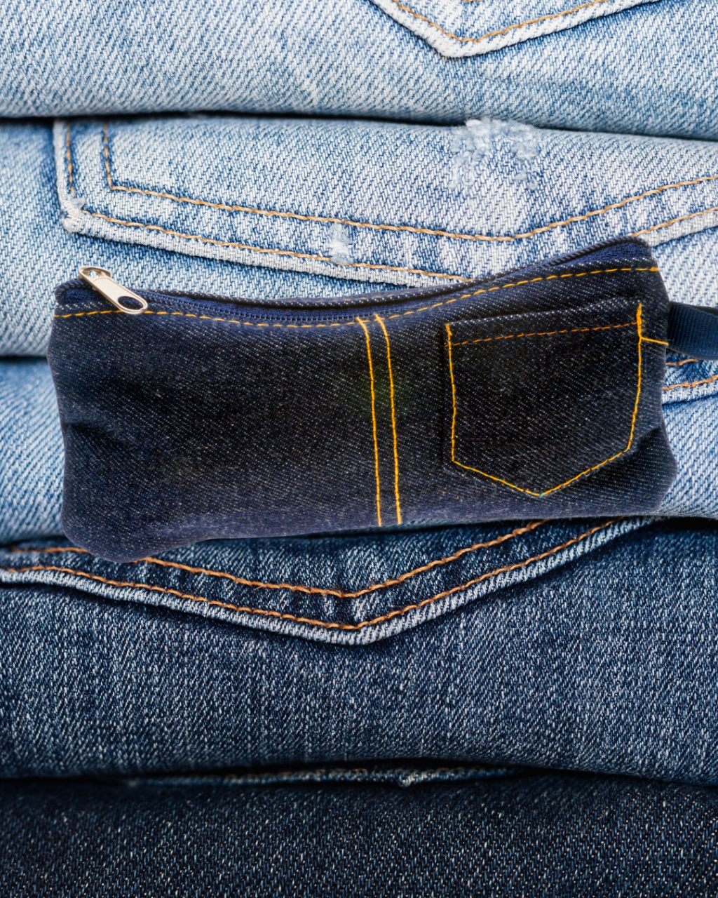 Upcycled Denim Pencil Case
