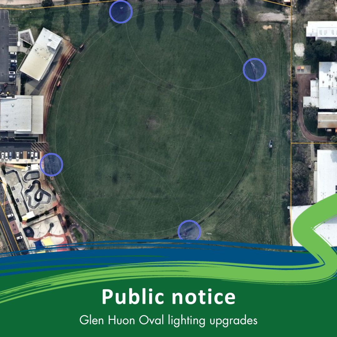 Lighting upgrade works at Glen Huon Oval