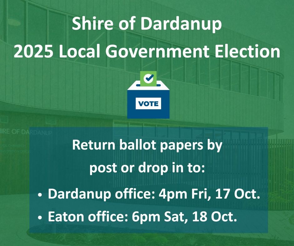 Your voice, your vote – Shire of Dardanup elections