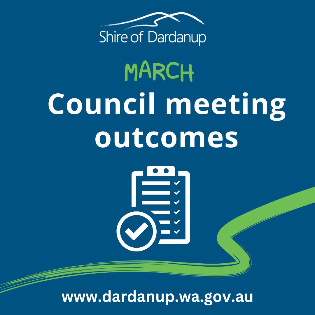 Council's March meeting outcomes update