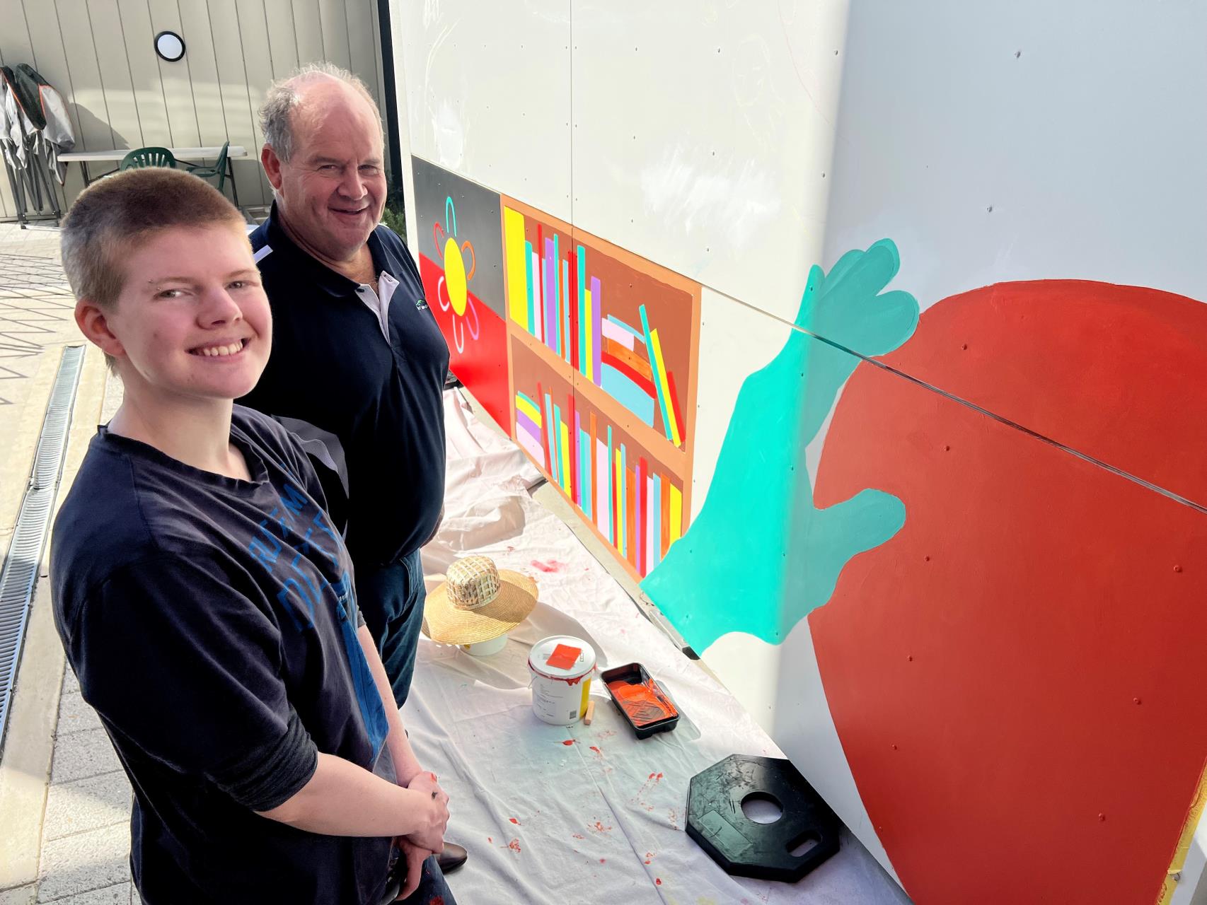 Mural brings Shire building to life