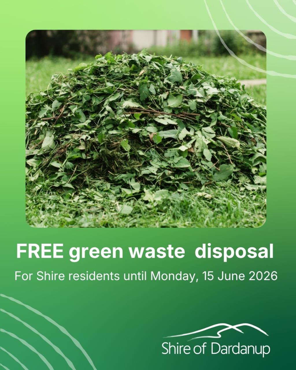 FREE green waste disposal – storm recovery support