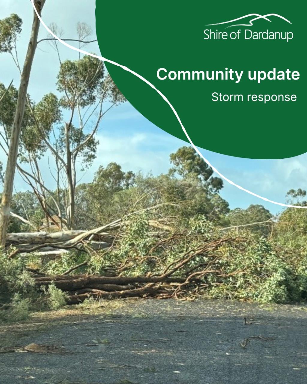 Community update: storm response - stay safe!