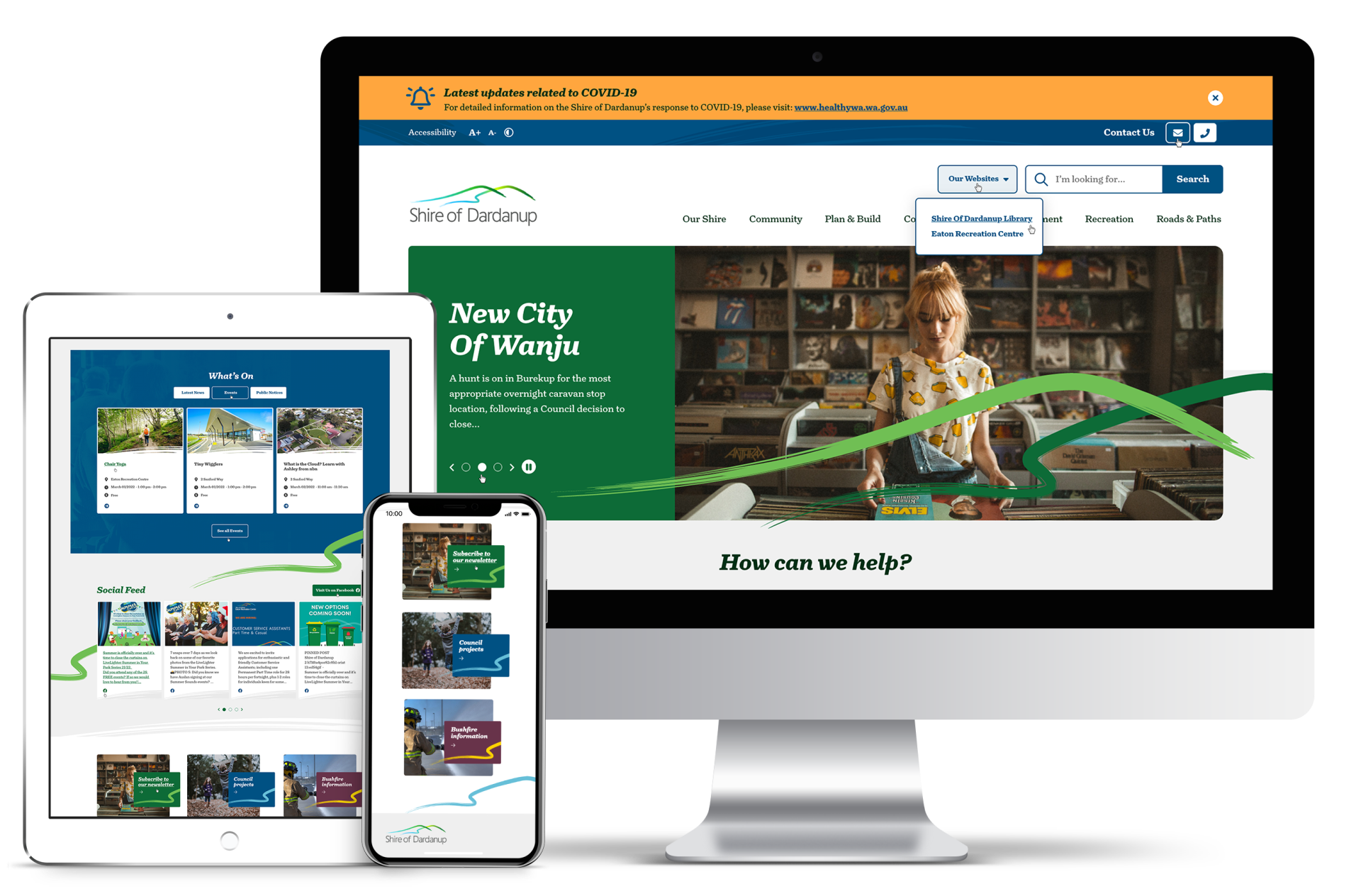 New websites designed with community in mind